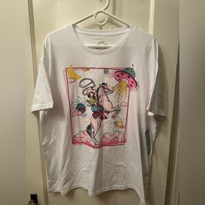 NWT White Cowgirl Graphic T-Shirt